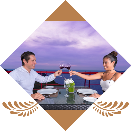 Cena romántica en Península